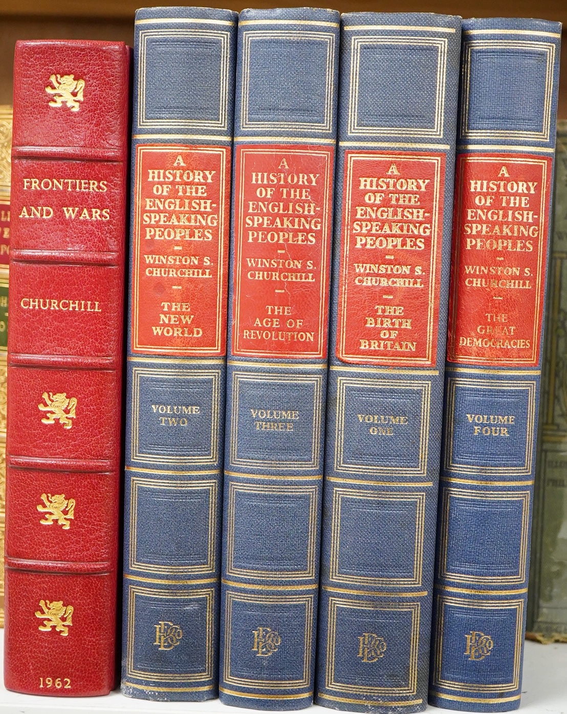 Churchill, Sir Winston Spencer - Frontiers and Wars: his four early books covering his life as a soldier and war correspondent. Edited into one volume. 1st edition. num. plates and text maps (some produced for this editi
